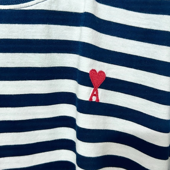 Ami men’s striped tshirt - Picture 2 of 6